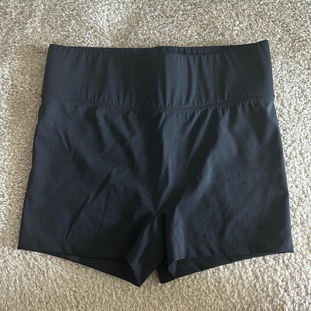 Black spandex shorts